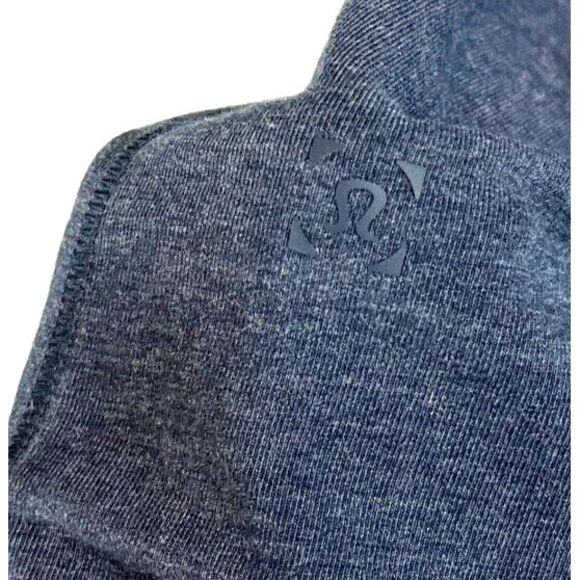 LULULEMON Mens 5 Year Basic Pima Cotton Short Sleeve Tee M Heathered Blue Crew - Picture 4 of 6
